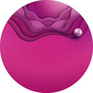 TEREA Oasis Pearl cigarette packaging displayed against an abstract, textured pink and purple background with pearl-like elements.